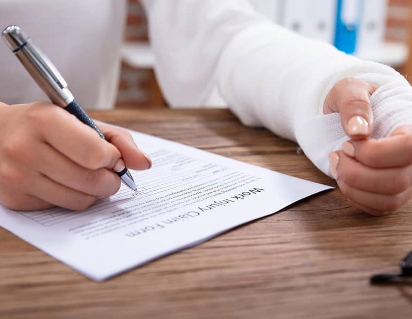 Signing legal paperwork with attorney
